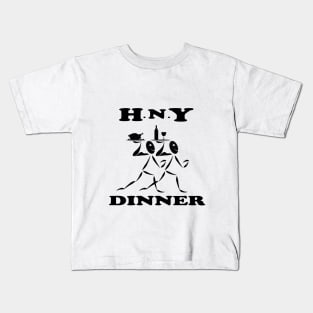 happy new year dinner 2020 gift t-shirt Kids T-Shirt